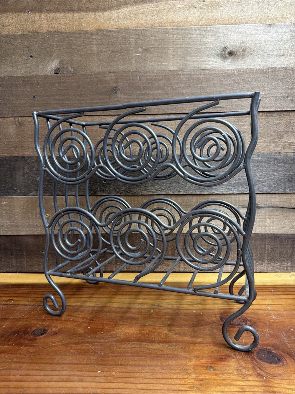 Vintage Spiral Magazine Rack